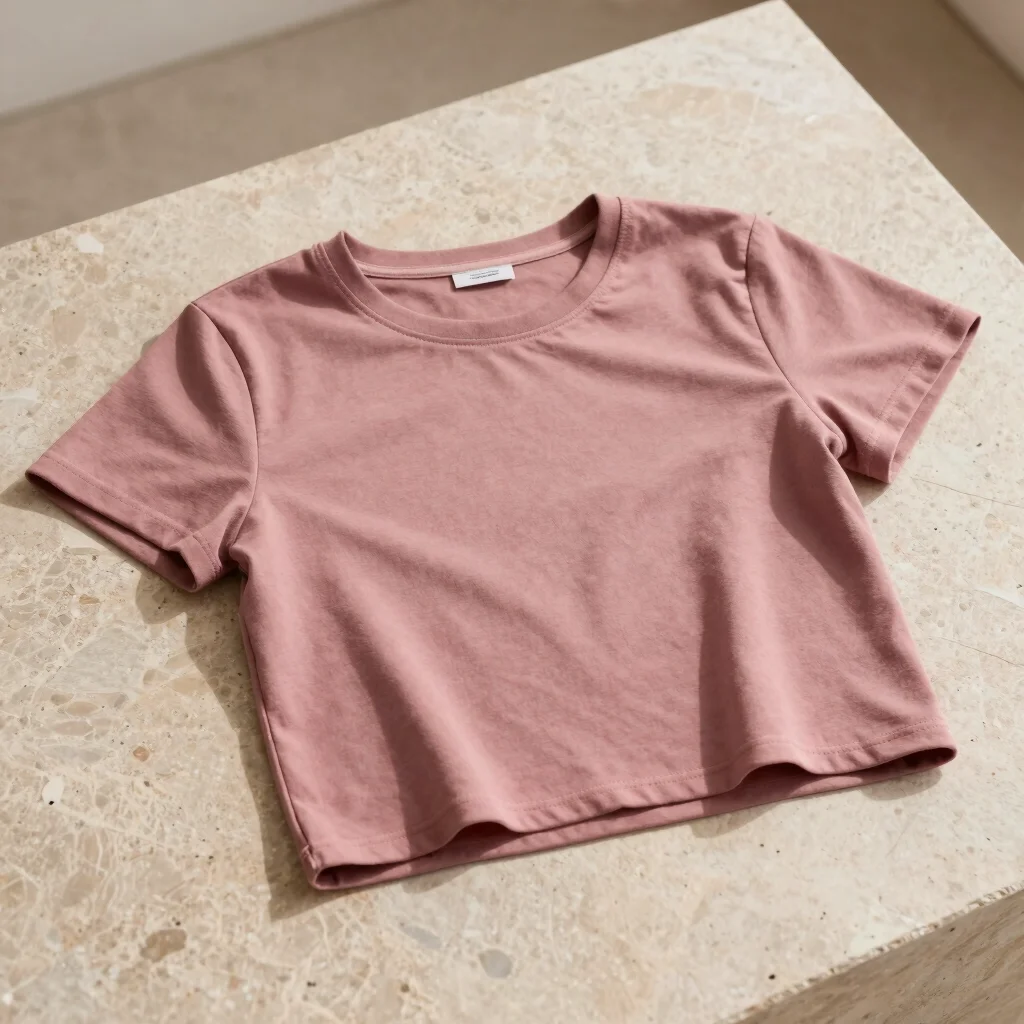 The Raw-Hem Cropped Tee